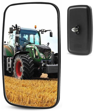 Forklift Rearview Mirror, Square HD Wide-Angle Rearview Mirror Rear View Mirror Auxiliary Convex Mirror for Truck Trailer Forklift RV, 23.5CMx13.5CM, 1PCS