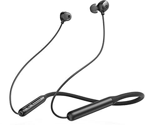 Soundcore by Anker Life U2i Wireless Neckband Headphones, 10mm Drivers with BassUp Technology, 24H Playtime, AI-Enhanced Calls, Foldable and Lightweight, IPX5 Water-Resistant, Secure Fit, Bluetooth 5