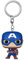 Funko Pop! Keychain: Marvel NC - Captain America - Marvel Comics Novelty Keyring - Collectable Mini Figure - Stocking Filler - Gift Idea - Official Merchandise - Comic Books Fans - Backpack Decor