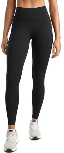 INGIA Womens High Waisted No Front Seam Lounge Yoga Legging 25 Workout Tummy Control Gym Yoga Pants Black Large