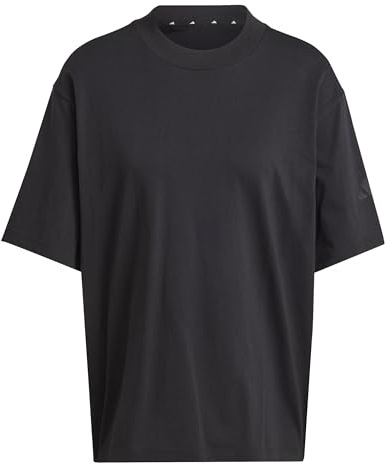adidas Women's Essentials Contemporary Logo Boyfriend T-Shirt, Black, XXS