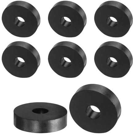 QUARKZMAN 8pz Distanziali Gomma 40mm OD, 12mm ID, 10mm Aaltezza Distanziatore Rotondo Antivibrazioni Boccola Anelli Tenuta Rondelle Spessa per Accessori Auto Domestici