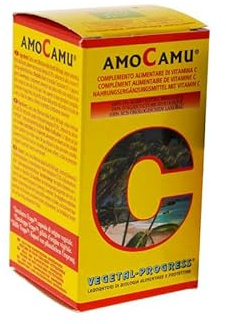 Vegetal-Progress AmoCamu Complemento Alimentare di Vitamina C, 30 Capsule, Camu Camu in Polvere