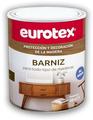 BARNIZ- para tipo de maderas-AL AGUA TRANSPARENTE satinado-4 LITROS