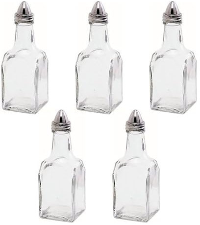 Chabrias Traditional Cruet Set & Holder Vinegar & Oil Dispenser 5oz / 140ml, Salt & Pepper Shaker, Cafe's, Restaruants, Pubs,