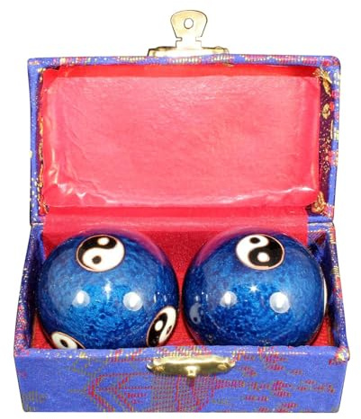 Bolas de estrés chinas: bola apretada para el grosor de la mano, del estrés y relajación | Zappel Toy, bola de gimnasio de terapia manual, pinza para la regeneración muscular, aliv
