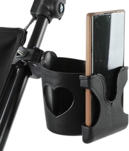 Porte-bouteille d'eau pour landau, support rotatif pour landau, accessoires de poussette avec support de téléphone, support de poussette à café, clip de rangement pour bouteille de boisson pour les