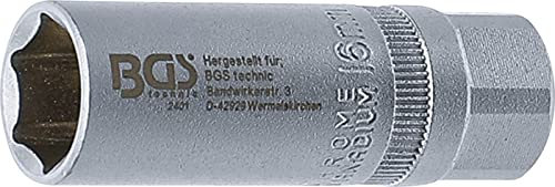 BGS 2401 | Zündkerzen-Einsatz Sechskant | 12,5 mm (1/2) | SW 16 mm