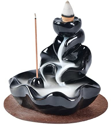 Tang You, brucia incenso a flusso inverso, con 10 coni di incenso, in ceramica, per la casa Style 5