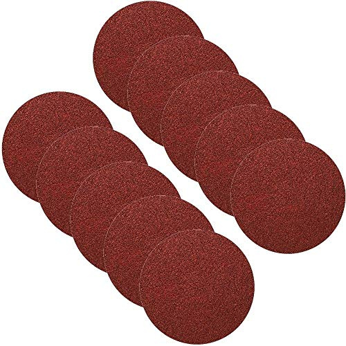 10x Klettscheiben Ø 150mm ohne Loch Körnung 80 Klett Schleifpapier Exzenterschleifer Schleifscheiben Klettschleifscheiben Klettbefestigung ungelocht Exzenter