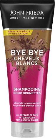 JOHN FRIEDA Bye Bye Cheveux Blancs Shampooing pour Brunettes 250ml