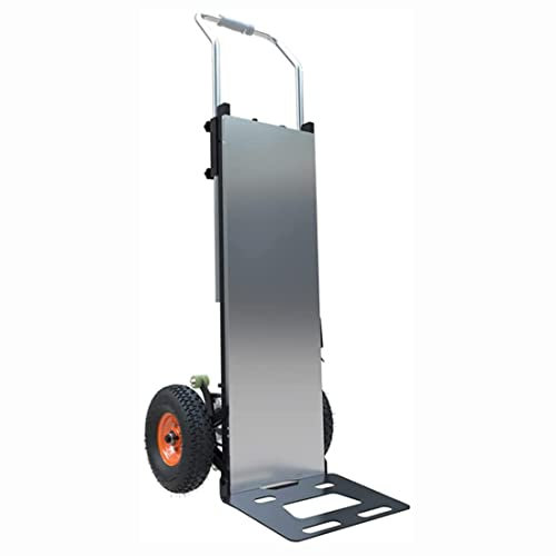 HanPiaoLiang Sackkarre Treppensteiger Elektrisch Arbeitssparender Trolley 200 kg Tragkraft, Wagen Mit 500W Bürstenlosem Motor Und Herausnehmbarem 48V / 12AH Akku