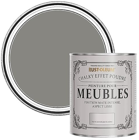 Rust-Oleum Grey Upcycled Furniture Paint in Chalky Finish - Art School 750ml