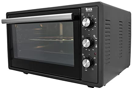 TM Electron TMPHO037 Forno a convezione da tavolo, 6 funzioni, capacità 37 litri, timer 90 minuti, temperatura regolabile da 80° a 250°, 1650W