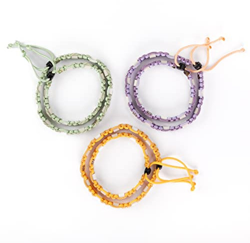 Dalias Dogs - Premium EM-Keramik Hundehalsband Katze Halsband Hund Schmuckhalsband Hundehalsband Paracord(15-20 cm, Guacamole)