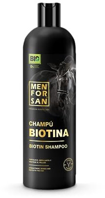 MENFORSAN Biotin Shampoo für Pferde, 1L | Bio - Veganerfreundlich - 100% Natürlich | Premium Horse Care