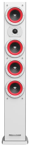 CERWIN-VEGA! LA44 Dual 4 3-Way Slim Tower Speaker White LA44W