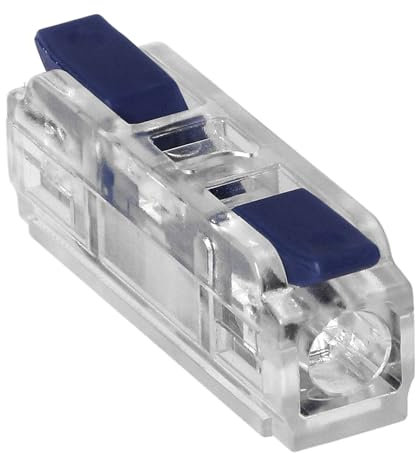 Miratic Bloque de Terminales Reversible para Cualquier Cable de 0,75-4mm² - Conectores Electricos - Clemas Electricas - Fichas de Empalme Electrico IEC 250V/32A (1 hilo/blister de 10 piezas)