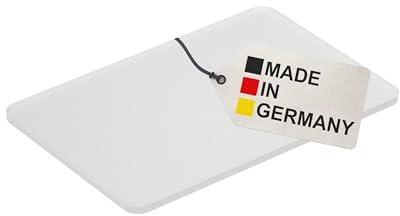 BAUHELD® Universal Underlay Plates 60 x 40 x 1.5 mm [Pack of 100] – White Plastic Underlay Plates [Made in Germany] – Suitable as Spacers, Plastic Plates, Underlay or Glazing Blocks