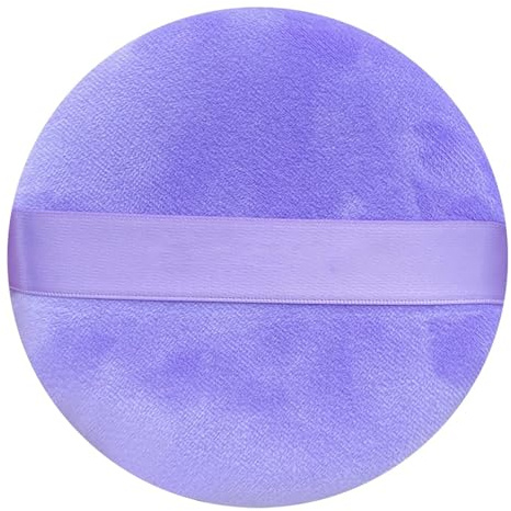 Purple Powder Puff for Loose Powder Super Gripping Powder Puff Super Large Ultra-soft Extra Fluffy Body Loose Applicator for Makeup Tools Accessories