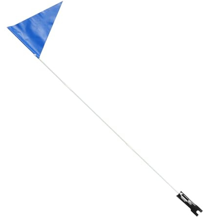 Alipis Bandera de Seguridad para Bicicleta Infantil Azul con Varilla Ajustable Bandera Reflectante para Mayor Visibilidad y Seguridad Ciclismo Fácil de Instalar y Portátil