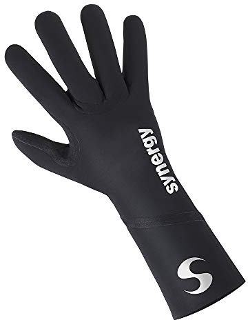 Synergy Neoprene Thermal Swim Gloves (Sports - Black, X-Large)