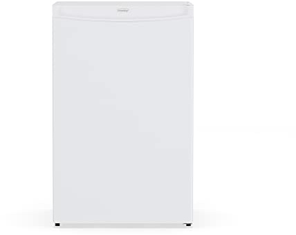 Danby DUFM032A3WDB-3 3.2 cu. ft. Upright Freezer in White Environmentally friendly R600a refrigerant 3.2 cu. ft. (90 L) capacity upright freezer
