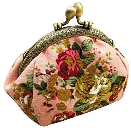 Btruely Handtasche Shopper Damen Frauen Dame Retro Vintage Blume kleine Brieftasche Hasp Geldbörse Clutch Bag Tasche Mini-Tasche Handytasche Sporttasche