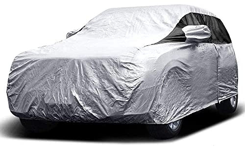 Titan Premium Multi-Layer PEVA Car Cover for Compact SUV 170-187. Waterproof, UV Protection, Anti-Scratch Protective Lining, Driver-Side Zippered Opening. Fits Rav4, Rogue, CR-V and More.
