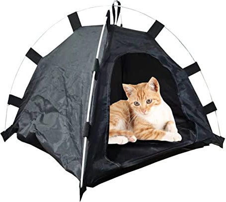 Pop-Up Katzenzelt Haustiere Tipi Sommer Atmungsaktiv Katzenhöhle Für Welpen Und Katzen, Abnehmbares Katzenbett Spielhaus Für Drinnen Und Draußen
