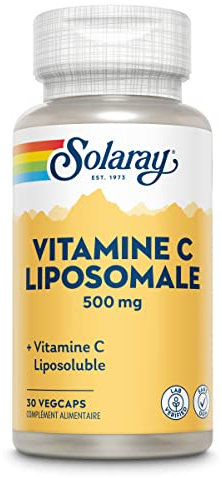 Solaray Vitamine C Liposomale 500mg | vitamine C liposoluble | 30 Vegcaps