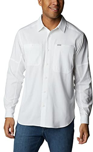 Columbia Herren Silver Ridge Utility Lite Langarm Wanderhemd, Weiß, Large