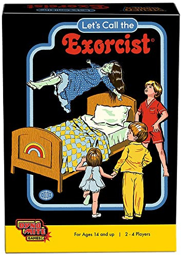 Cryptozoic - Let's Call The Exorcist - Steven Rhodes Games Vol. 2 - Retro-Ilustrationen voll schwarzem Humor - Social Deduction Game - Ab 14 Jahren - Für 4-8 Spieler - Englisch