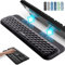 Vaydeer Poggiapolsi per tastiera con adesivi, supporto completo per tastiera meccanica, cuscino ergonomico per scrivania per digitare al computer, ufficio, lavoro, casa, giochi, morbido memory foam,