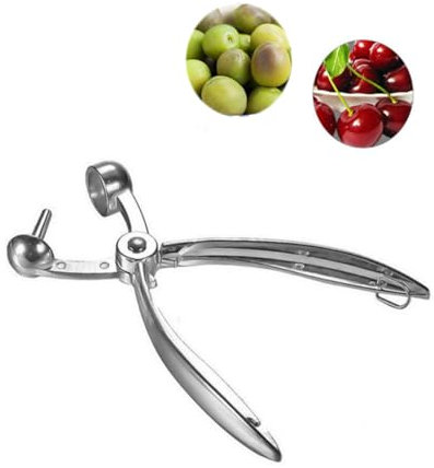 KGDUYC 1pcs Cherry Corer, Strumento per snocciolatore a Risparmio di manodopera Resistente e Facile in Lega di Alluminio Sicuro per Rimuovere Le Olive Ciliege Date Rosse per Rimuovere Il Nucleo