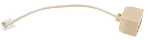 Lafeier Telefon RJ11 hane linje till dubbel honuttag filter splitter adapter