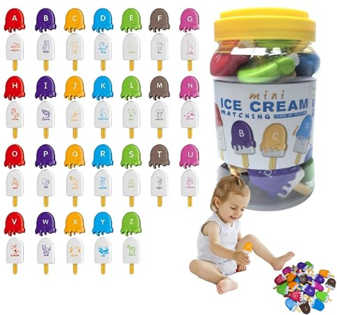 Genérico Activité Alphabet Jouet - Forme de Palette 18 x 12 cm, Disposition des Lettres, Reconnaissance des Couleurs, Jeu de Queue Longtail pour Jeunes | Formation précoce développement des