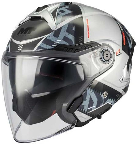 MT Helmets Cosmo SV – Casco Moto Jet Sport con Visor Solar Retráctil, Pantalla de Extracción Rápida Patentada, Interior Lavable y Preparado para Intercomunicador UCS | Homologado ECE 22.06 & DOT