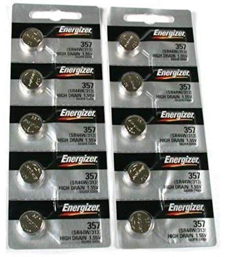 Energizer SR44SW SR44W LR44 Lot de 10 piles 357/303