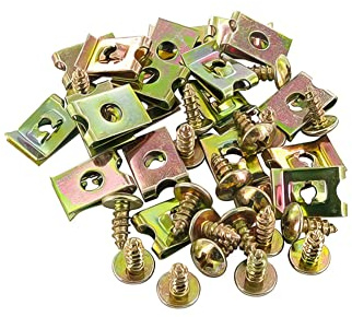 Universal Panel Screw Set Motoforce, Mic Clamp, M4 x 10 (Pack of 20)