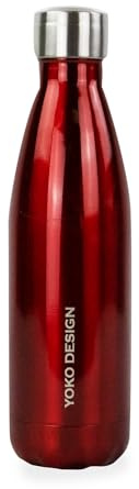 Yoko Design - BOUTEILLE ISOTHERME BRILLANT 500 ML ROUGE