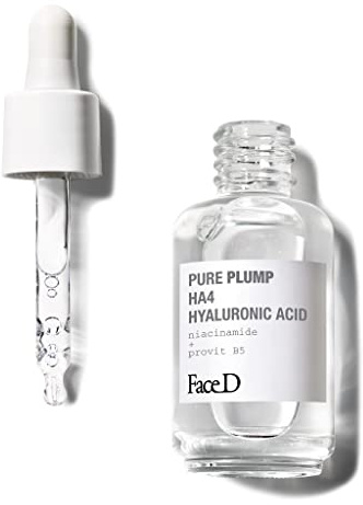 Face D - Pure Plump Sérum Facial y de Cuello, 30 ml, Ácido Hialurónico Efecto Rellenador Inmediato