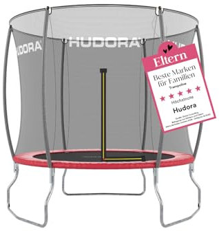 HUDORA Trampolin Fantastic in versch. Größen - Gartentrampolin mit Sicherheitsnetz - Sporttrampolin für bis zu 100kg - Familien-Trampolin mit extra breiter Randabdeckung für Kinder & Erwachsene