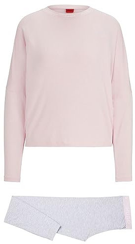 HUGO Unite_Long Set Kit Pyjoma, Light/Pastel Pink686, M Femme