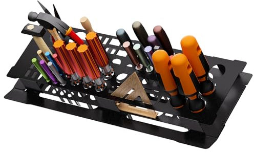 Riuog Mini Schraubendreher Organizer Rack Eisen Werkzeug Lagerung Rack Leicht Zu Bewegendes Werkzeugregal Multifunktionaler klein Werkzeugständer Zur Aufbewahrung Metall Material Dauerhaft