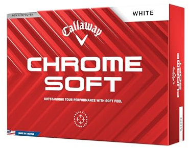 Callaway Golf Chrome Soft Premium Tour Golfball 2024 White Standard
