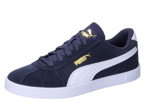 Puma Unisex Youth Club II JR Sneaker, Puma Navy-Puma White-Puma Gold, 38 EU