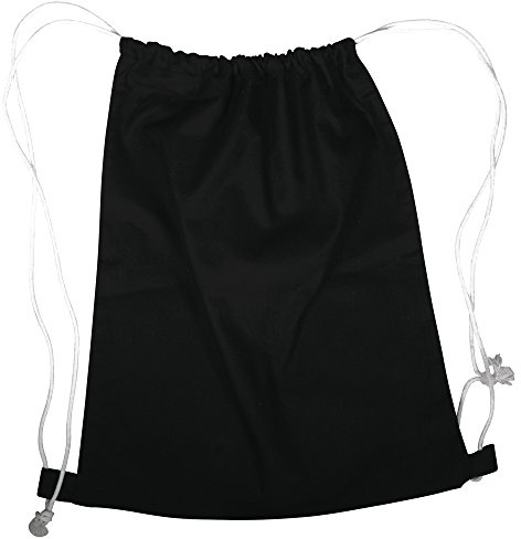 Rayher Hobby 38694576 Freizeit-/Sport-/Turnbeutel, mit Kordelzug, 38 x 42 cm, schwarz, Tasche, Rucksack (Packung mit 2)