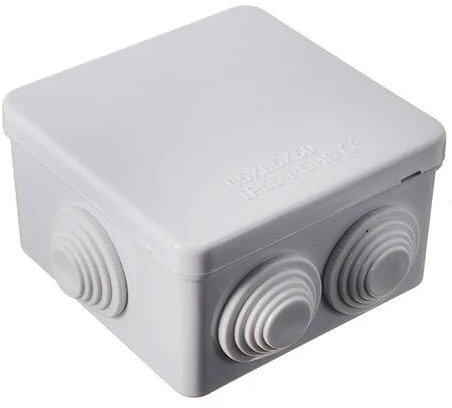 Weatherproof Outdoor Junction Box IP65 Waterproof Electrical White Enclosure for CCTV and Cable Connections