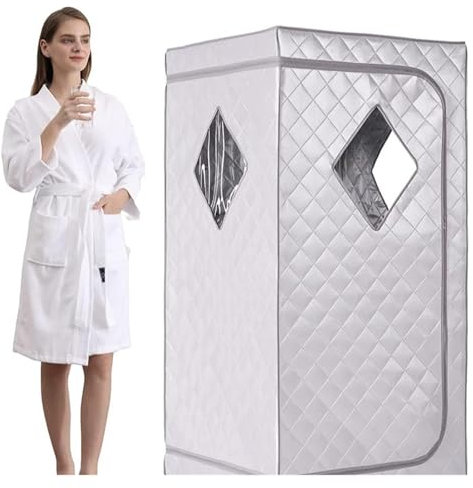 Sauna domestica a riscaldamento rapido, sauna a infrarossi portatile, sauna personale per la casa con sedia portatile, tenda spa per terapia disintossicata, elimina la fatica, cura di bellezza (colore